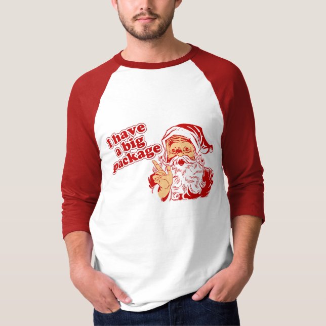 Camiseta Pacote grande de Santa (Frente)
