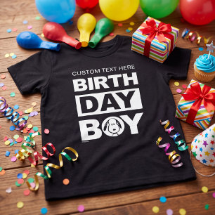 Camiseta Pacotes Personalizados Garoto de aniversário de