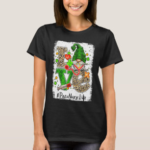 Camiseta Pacu Enfermeira Amor Dia de São Patrício Enfermeir