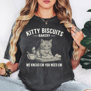 Camiseta Padaria de Biscoitos da Gatinha Engraçada Gato Sov