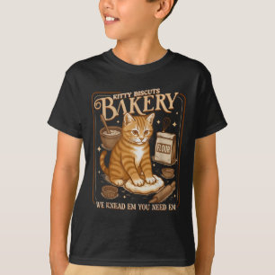 Camiseta Padaria de Biscoitos de Gatinho Engraçado