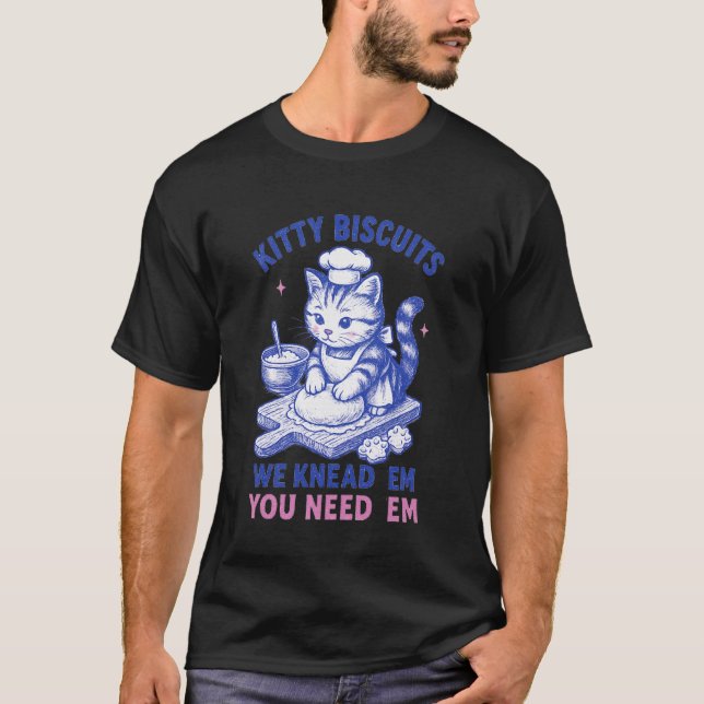 Camiseta Padaria de Biscoitos de Gatinho Presentes Engraçad (Frente)