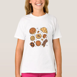 Camiseta Padaria de biscoitos e pães fofos
