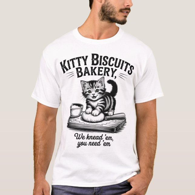 Camiseta Padaria de Biscoitos gatinhos (Frente)