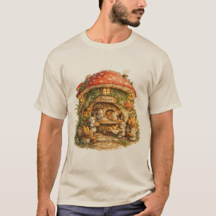 Camiseta Padaria de Cogumelos Casa Encantada da Floresta