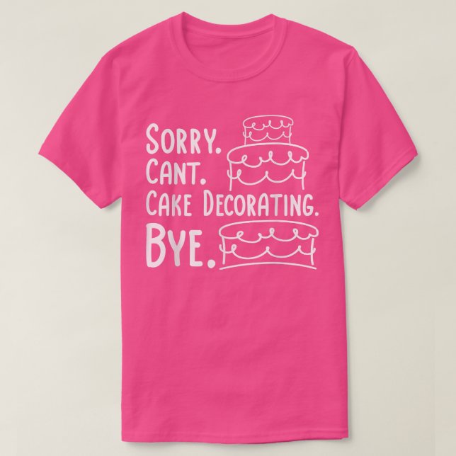 Camiseta Padaria de Decoração de Bolo (Frente do Design)