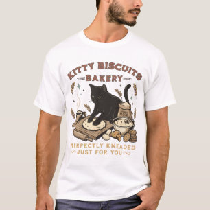 Camiseta Padaria de Gatos Café Perfeitamente Amassado Kitty