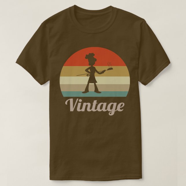 Camiseta padaria padeiro padeiro de pão retrô-retrô (Frente do Design)