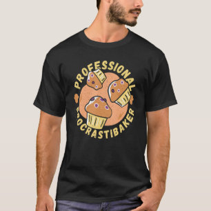 Camiseta Padaria profissional de padeiro de procrastibaker