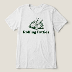 Camiseta Padarias Engraçadas de Gatos Gorduchos e Divertido