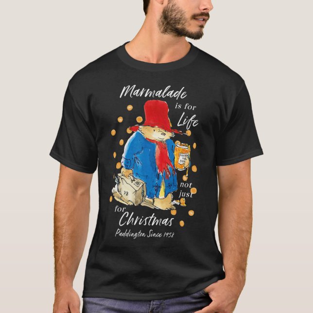 Camiseta Paddington Bear Xmas Marmalade For Life Cute Merry (Frente)