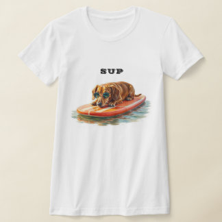 Camiseta Paddle Boarding Dachshund