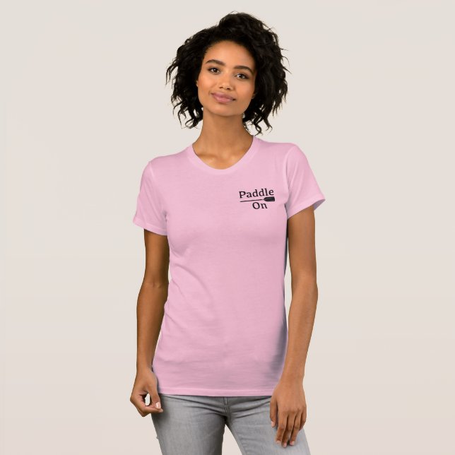 Camiseta Paddle na Design - Bella feminina+Canvas Ajustado  (Frente Completa)