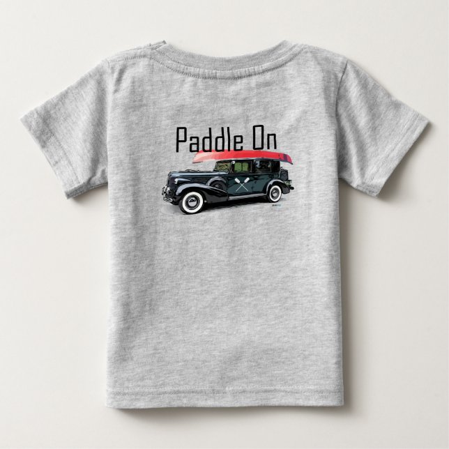 Camiseta Paddle No Classic Car Design - Baby Fine Jersey T- (Verso)