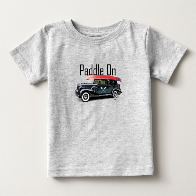 Camiseta Paddle No Classic Car Design - Baby Fine Jersey T- (Frente)