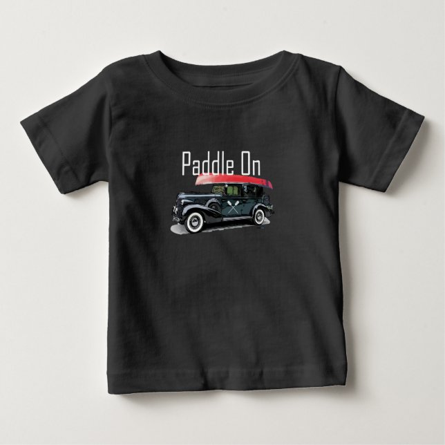 Camiseta Paddle No Classic Car Design - Baby Fine Jersey T- (Frente)