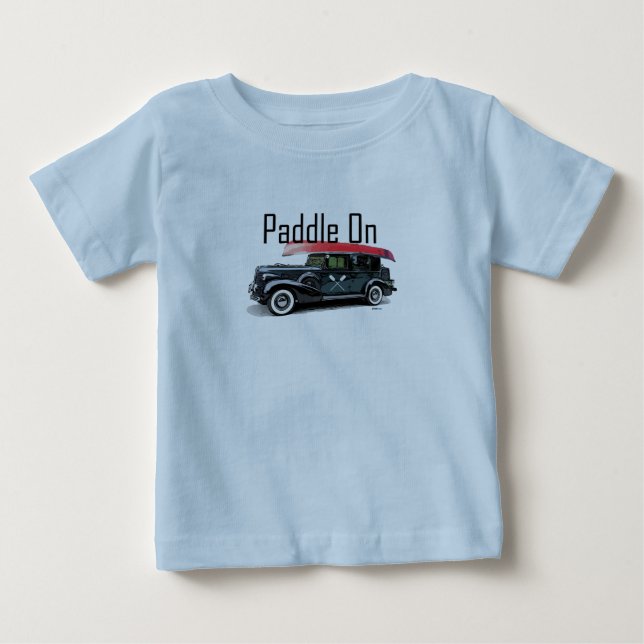 Camiseta Paddle No Classic Car Design - Baby Fine Jersey T- (Frente)