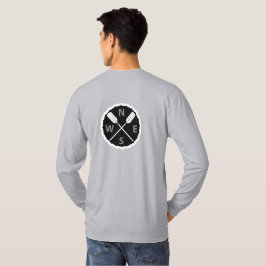 Camiseta Paddle no Explorador Design - Folha longa básica m