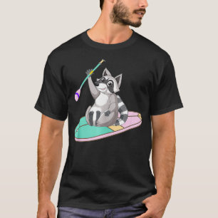 Camiseta Paddleboard Funny Raccoon Animal Vintage Paddage