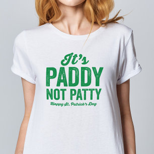 Camiseta Paddy não Patty Rua engraçada.