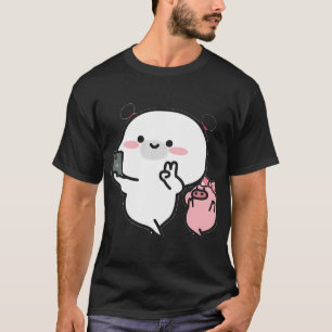 Camiseta padeiro engraçado pegou um pão de peixe gigante