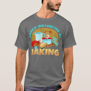 Camiseta padeiro padeiro de padaria pastando pão de louro