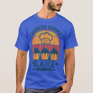 Camiseta padeiros vão assar vintage, cozinhar vintage.
