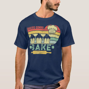 Camiseta padeiros vão assar vintage, cozinhar vintage, lov 