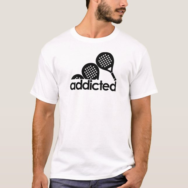 Camiseta Padel Addicted – Funny Sports Fan (Frente)