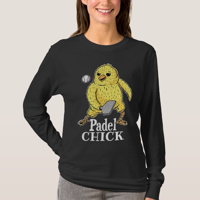 Camiseta Padel Chick  Woman Padel Sport Joke Female Padel P (Frente)