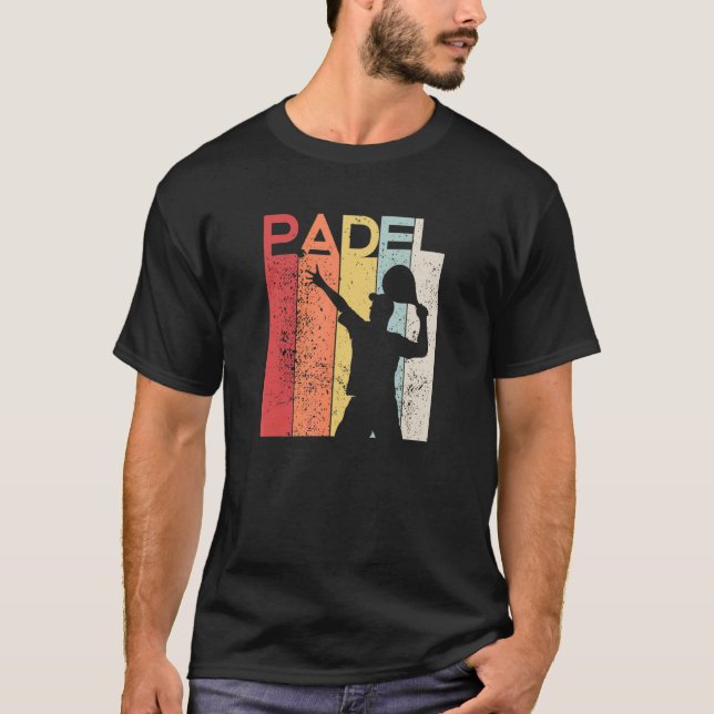 Camiseta Padel Man Padel Racquet Retro (Frente)