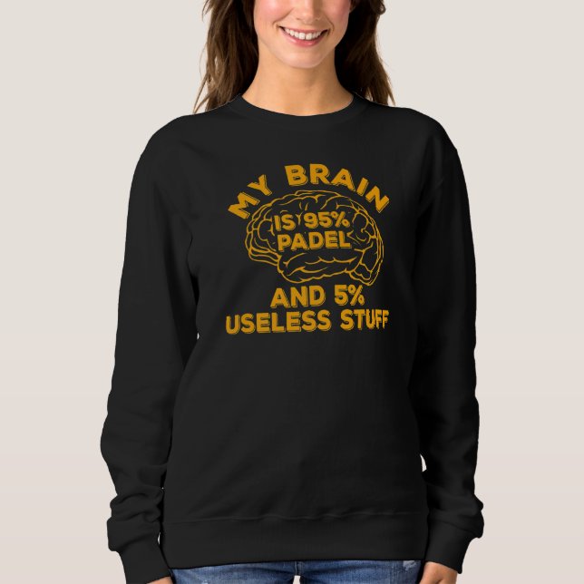 Camiseta Padel Paddle Tênis My Brain 95 Padel 5 Rua sem uti (Frente)