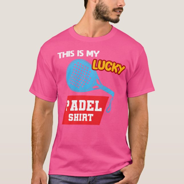Camiseta Padel Paddle Tênis Paddel Racquet Ball Lucky Pade (Frente)