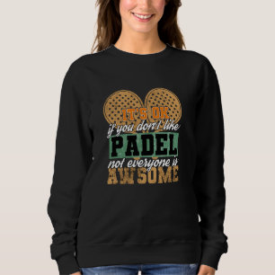 Camiseta Padel Paddle Tênis Paddel Racquet Não gosta de Pad