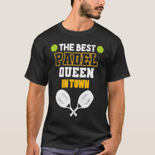 Camiseta Padel Paddle Tênis Queen Princess Backhand Racket