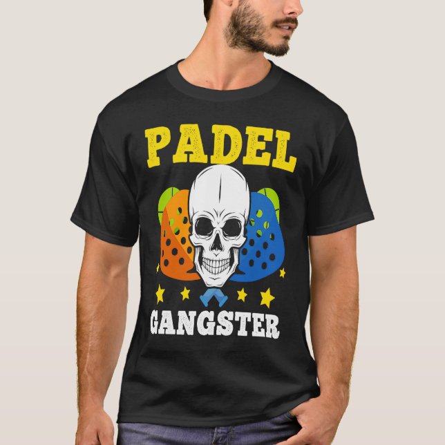 Camiseta Padel   Padel Gangster Sport Joke Padel Player (Frente)