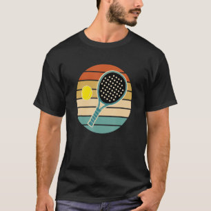 Camiseta Padel Retro Sunset Paddle com Bola