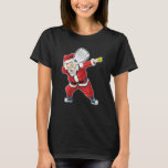 Camiseta Padel Santa Claus Dabbing Padel Christmas Sweater<br><div class="desc">Padel Papai Noel Dabbing Padel Natal Sweater Xmas.</div>