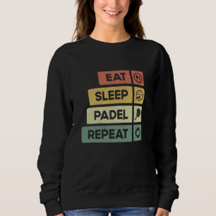 Camiseta Padel Tênis Coma Sono Padel Repete Funny Padel Pl