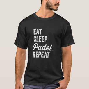Camiseta Padel Tênis Coma Sono Padel Repete Funny Padel Pl