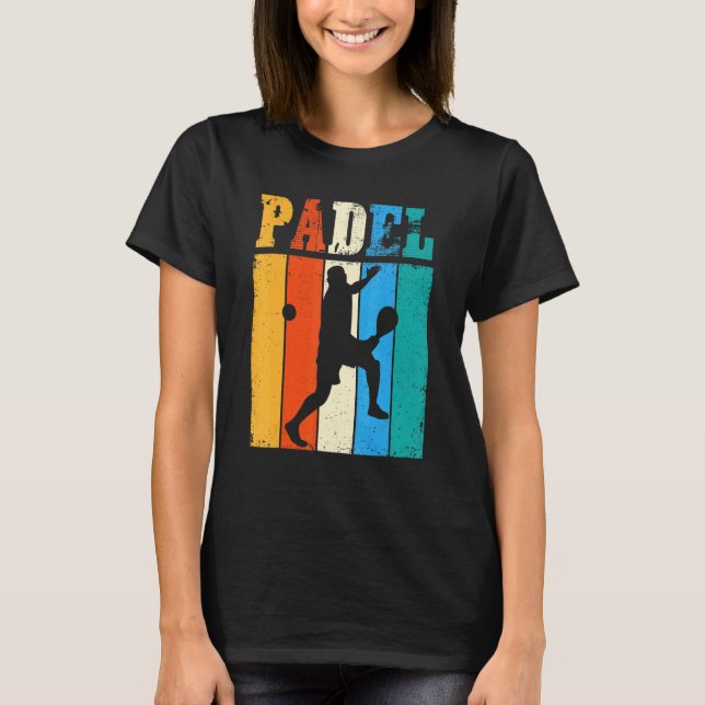 Camiseta Padel Vintage Padel Player Paddler (Frente)