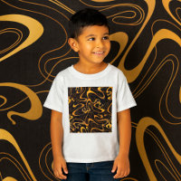 Padrão Abstrato de Redemoinho Dourado