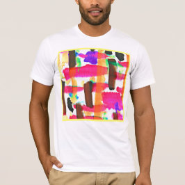 Camiseta Padrão Abstrato Dinâmico na Arte