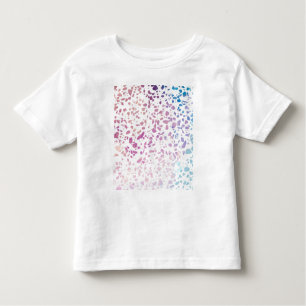 Camiseta Padrão abstrato Terrazzo Mosaico rosa e azul