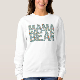 Camiseta Padrão Aconchegante Floral Ditsy da Mamãe Urso