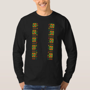 Camiseta Padrão Africano de Arte Linda História Negra