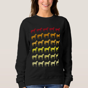 Camiseta Padrão Animal Retro Cavalo