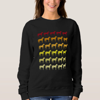 Camiseta Padrão Animal Retro Cavalo  