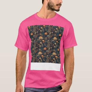 Camiseta Padrão Aquático Sem Costura Oceano de Vida Submari