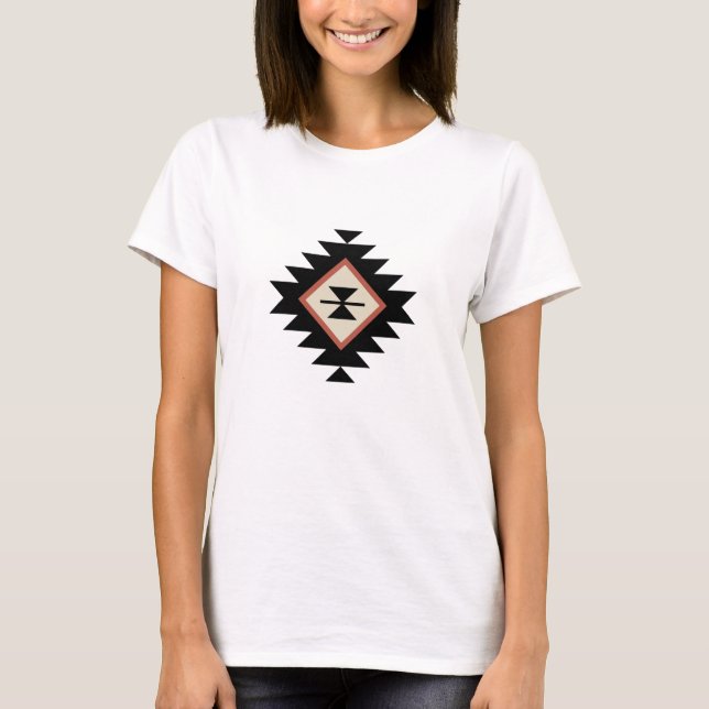 Camiseta Padrão asteca (Frente)